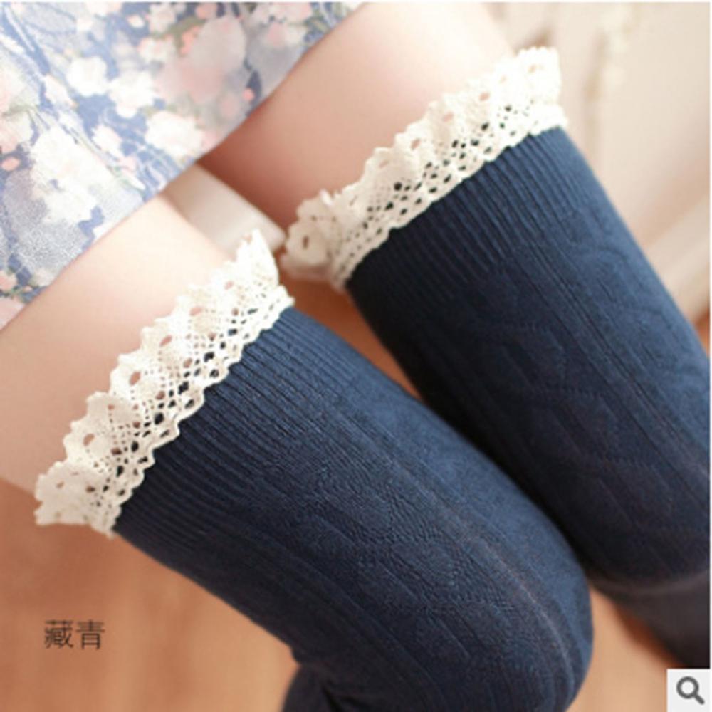 Knee Socks Women Cotton Thigh High Over The Knee Stockings For Ladies Girls Warm Long Stocking Sexy Medias