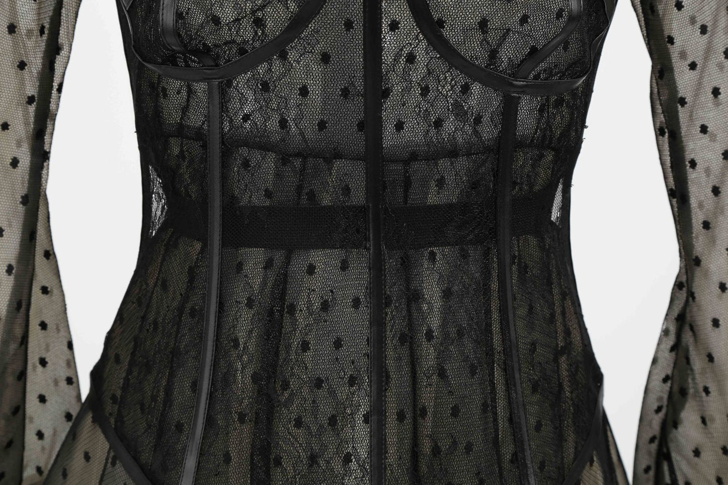 Sixsr New Design 2pcs Summer Dress for Women Black Sexy Corset Dress Vintage Slim Mesh Outfit Clubwear Dress Shirt for Girl's Party