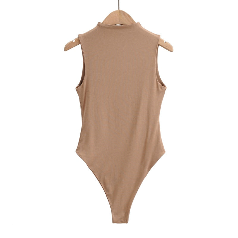 Summer outfits for women elegant bodysuit women sexy bodycon bodysuits black sleeveless one piece outfit women fashion