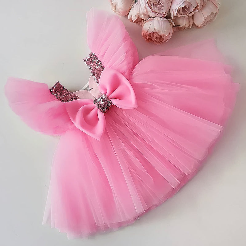 sixsr Girls Ruffles Princess Dress For Kids Wedding Elegant Party Tutu Prom Gown Children Birthday Pageant Communion Formal Vestidos