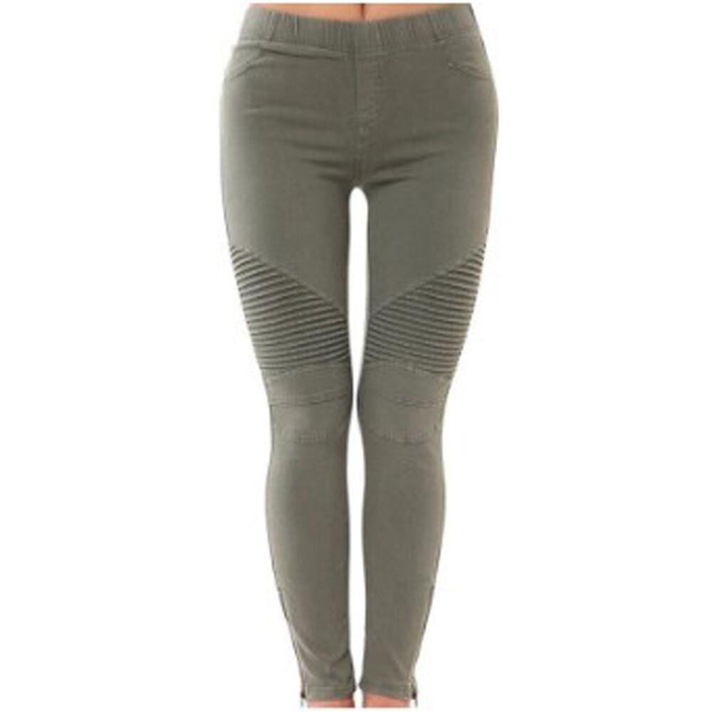 New Fashion Casual Solid Color Elastic Skinny Pants For Women