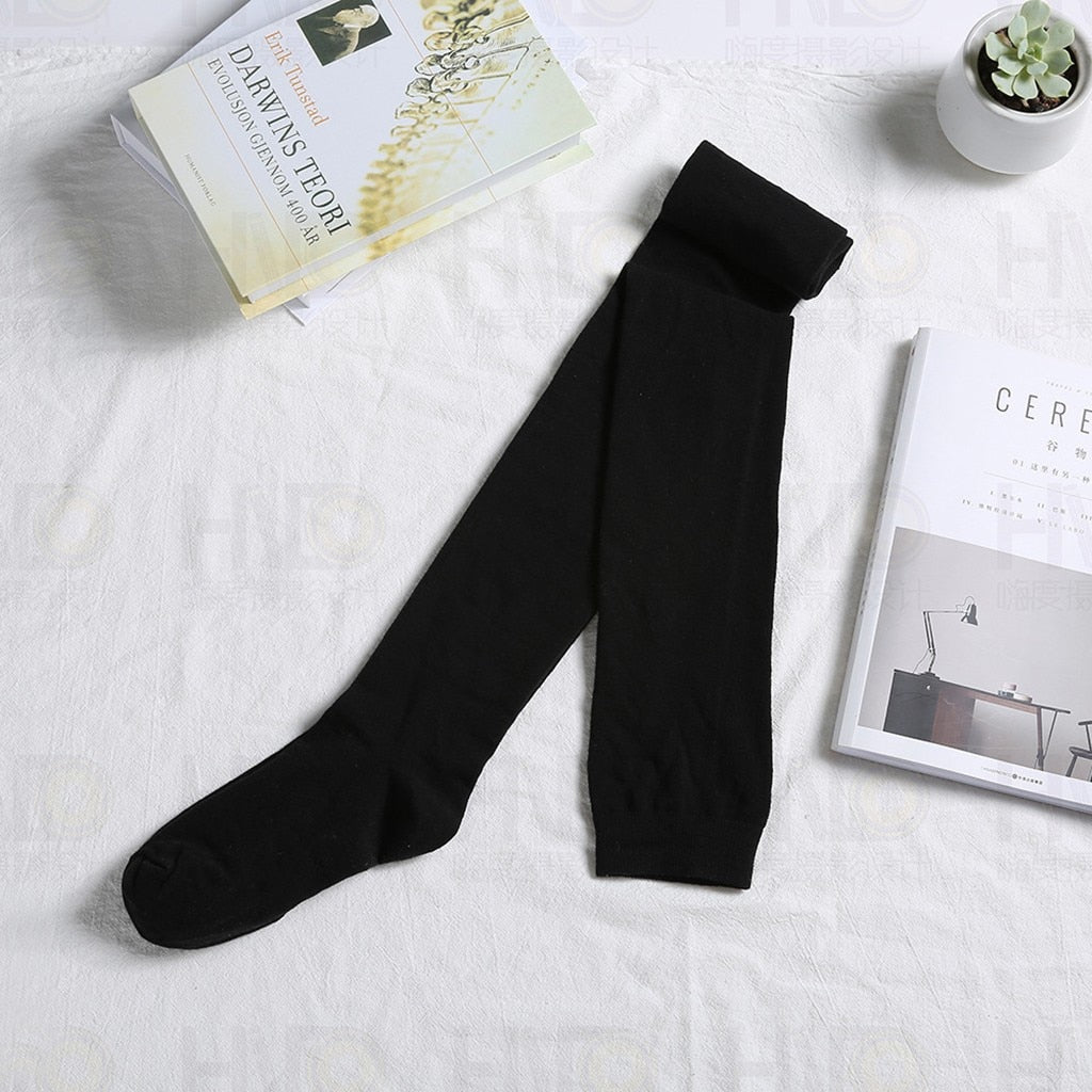 NEW Knee Socks Women Cotton Thigh High Over The Knee Stockings For Ladies Girls Warm 80cm Super Long Stocking Sexy Medias
