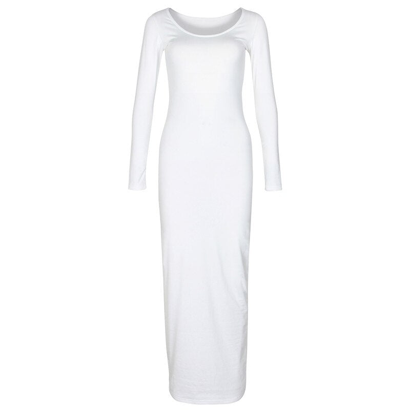 Sixsr Turtleneck Long Dress Autumn Winter Muslim Elegant Office Lady Skinny Long Sleeve Bodycon Casual Dress Women Midi Clubwear GV464
