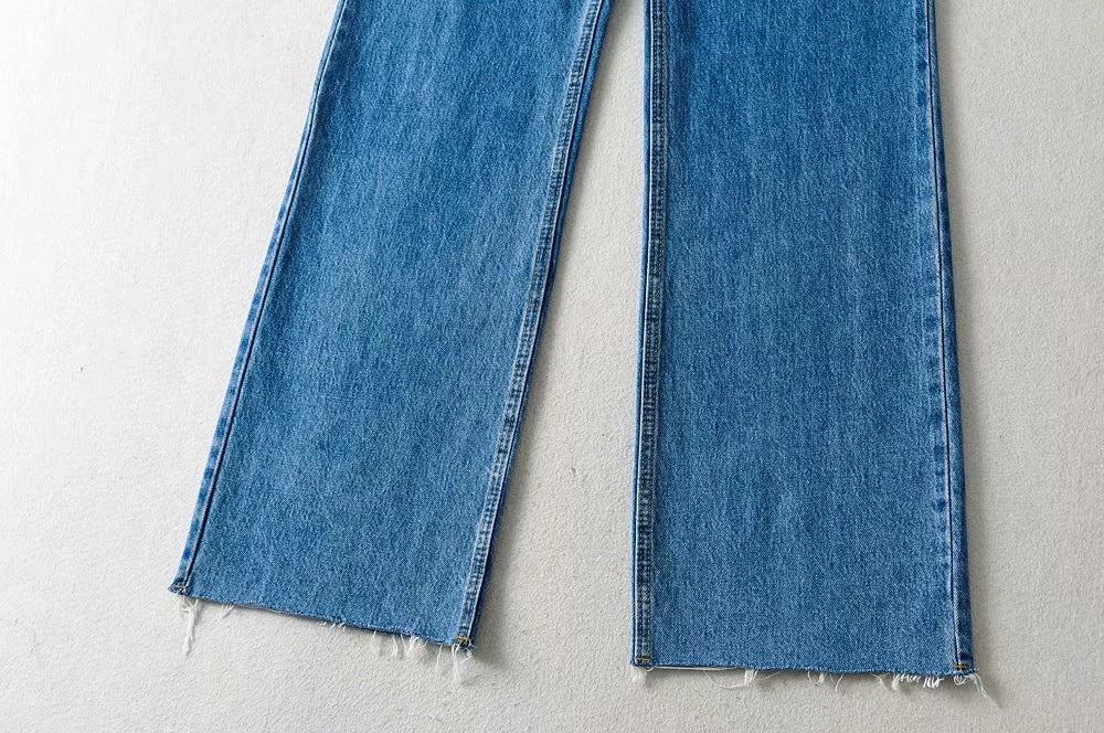 Sixsr Casual Fashion Straight Leg Women's Jeans Denim Bottom Harajuku Boyfriend Long High Waist Baggy Jeans Fall Pants