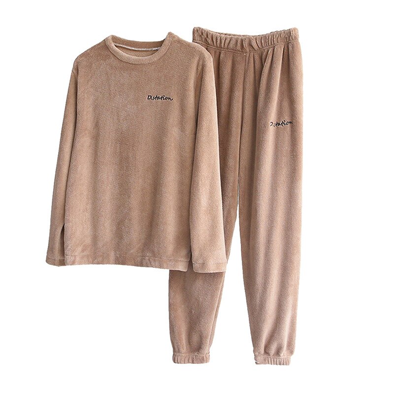 Sixsr Women Winter Pajamas Set Dropshipping Warm Homewear Winter Sleepwear Female Flannel Pajamas Home Pants Warm Home Clothes Suit
