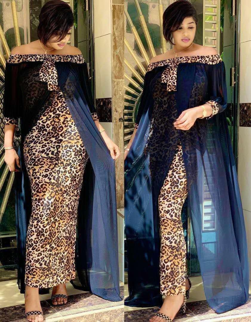 Sixsr Leopard Loose Bodycon Fashion outdoor WomenMaxi Dress Leisure Patchwork Strapless Sexy Ethnic Style African vestidos