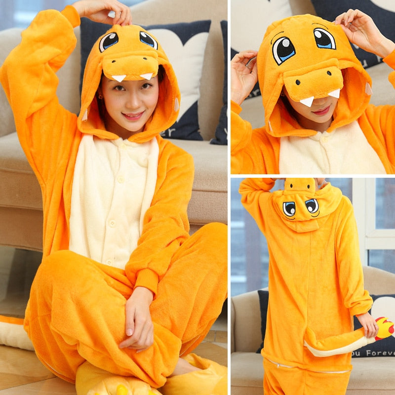 Sixsr Adults Animal Onesie Stitch Pajamas Set Sleepwear Women Winter Unisex Onesies Unicornio Costume Cartoon Flannel Unicorn Pajamas