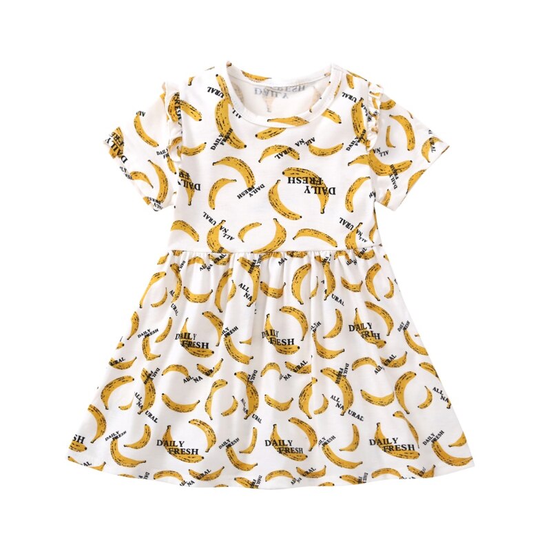 Sixsr Leopard Summer New Fashion Baby Girls Kid Short Sleeve T-shirt Patchwork Girls Dress Short Dresses Princess TUTU Dress 1-6Y