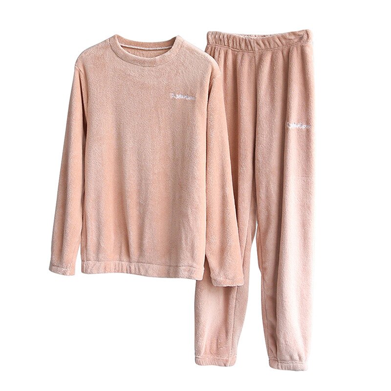 Sixsr Women Winter Pajamas Set Dropshipping Warm Homewear Winter Sleepwear Female Flannel Pajamas Home Pants Warm Home Clothes Suit