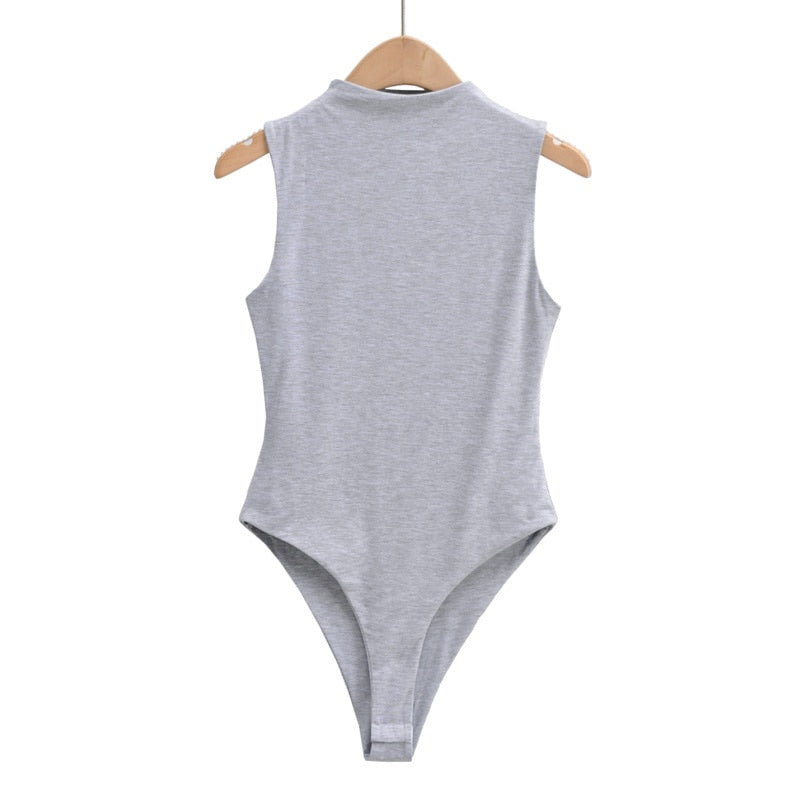 Summer outfits for women elegant bodysuit women sexy bodycon bodysuits black sleeveless one piece outfit women fashion