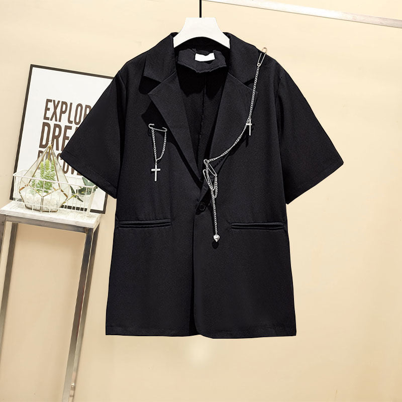 Sixsr Autumn 2024 Women Chain Cargo Pants+Chian Blouse+Chain Vest Women Streetwear Harajuku 3 Piece Set For Women Pants