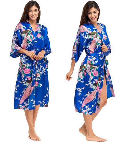 Silk Kimono Robe Bathrobe Women Satin Robe Silk Robes Night Sexy Robes Night Grow For Bridesmaid Summer Plus SizeS-XXXL