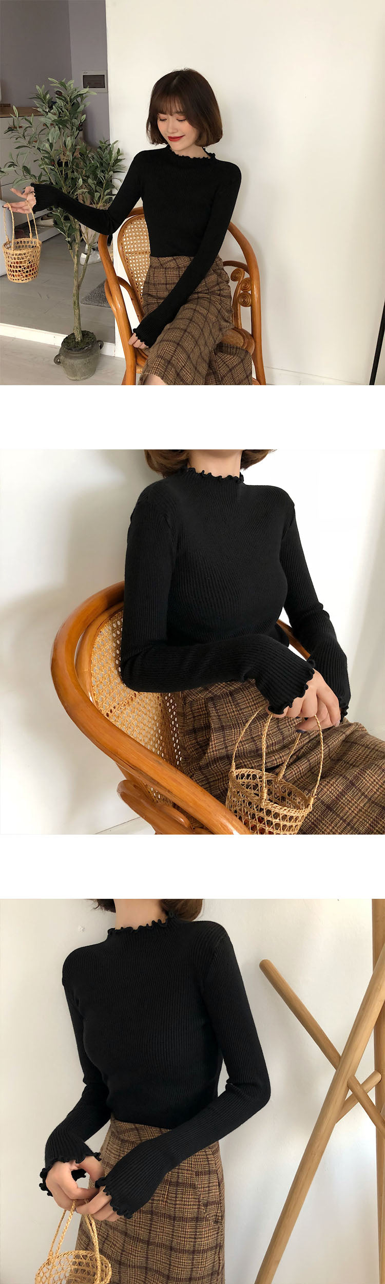 Sixsr Turtleneck Ruched Women Sweater High Elastic Solid Fall Winter Fashion Sweater Women Slim Sexy Knitted Pullovers Pink White