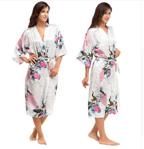 Silk Kimono Robe Bathrobe Women Satin Robe Silk Robes Night Sexy Robes Night Grow For Bridesmaid Summer Plus SizeS-XXXL
