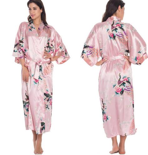 Silk Kimono Robe Bathrobe Women Satin Robe Silk Robes Night Sexy Robes Night Grow For Bridesmaid Summer Plus SizeS-XXXL