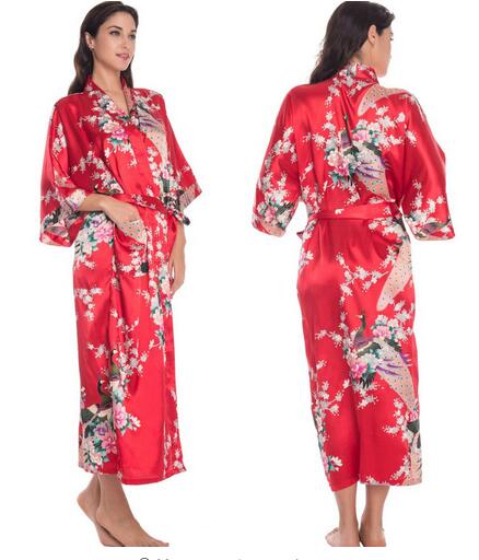 Silk Kimono Robe Bathrobe Women Satin Robe Silk Robes Night Sexy Robes Night Grow For Bridesmaid Summer Plus SizeS-XXXL