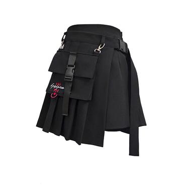 sixsr Preppy Style Women Skirts Spring Summer Skirts Female High Waist Lace Up Big Hem Mini Skirt For Girls A-Line Skirt