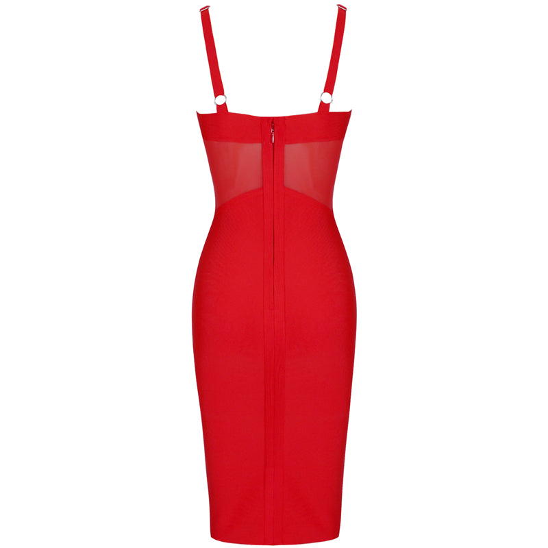 sixsr Bandage Dress Women Black Bodycon Dress Elegant Sexy High Quality Mesh Insert Corset Evening Party Dress Club Summer New