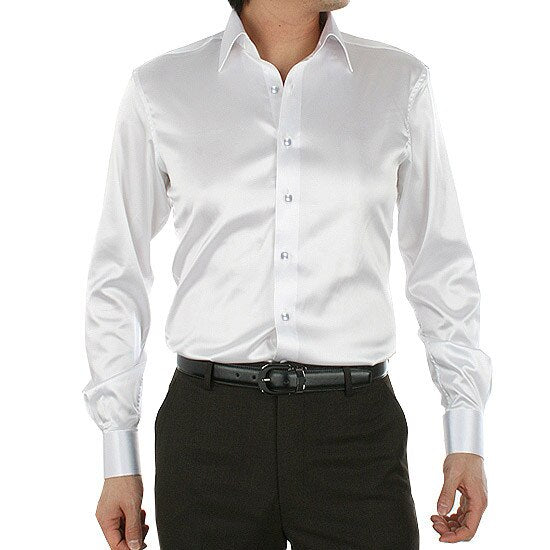 Sixsr 2024 Men's Luxury Silky Shirts Long Sleeve Fashion Loose Casual Silk Like Men Dress Shirt Plus size Wedding Party Stage Clothes