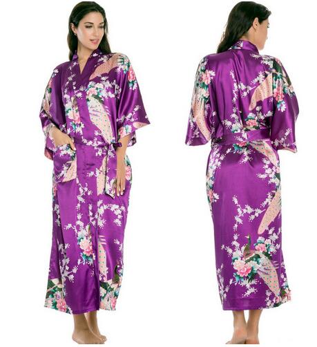 Silk Kimono Robe Bathrobe Women Satin Robe Silk Robes Night Sexy Robes Night Grow For Bridesmaid Summer Plus SizeS-XXXL