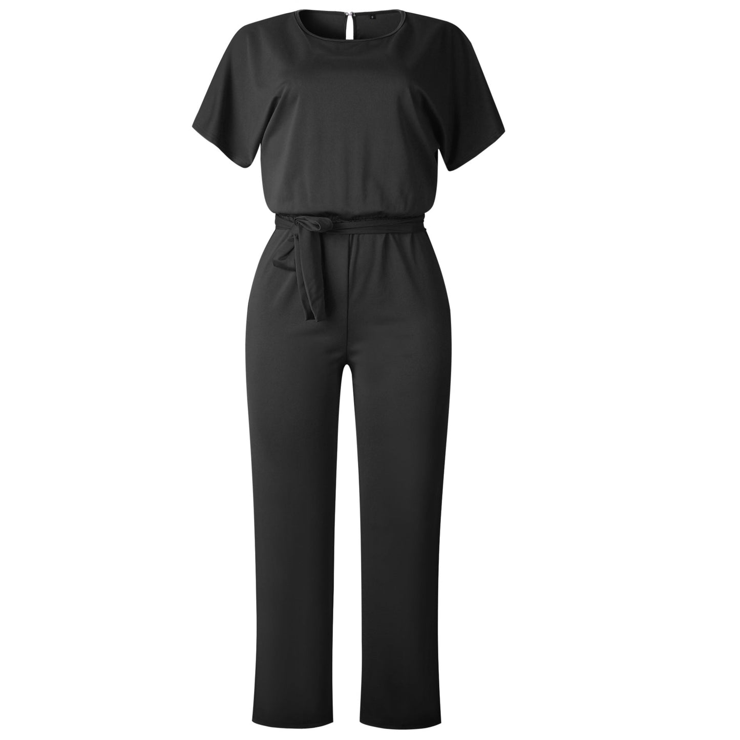 sixsr Women Summer Jumpsuit  Short Sleeve Elegant jumpsuit Long wide leg Pants High waist Casual Bodysuit Plus Size Overalls Loose