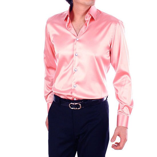 Sixsr 2024 Men's Luxury Silky Shirts Long Sleeve Fashion Loose Casual Silk Like Men Dress Shirt Plus size Wedding Party Stage Clothes