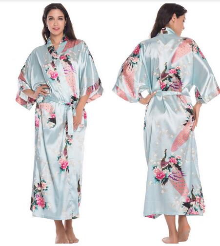 Silk Kimono Robe Bathrobe Women Satin Robe Silk Robes Night Sexy Robes Night Grow For Bridesmaid Summer Plus SizeS-XXXL