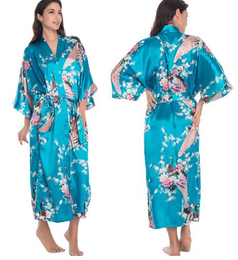 Silk Kimono Robe Bathrobe Women Satin Robe Silk Robes Night Sexy Robes Night Grow For Bridesmaid Summer Plus SizeS-XXXL