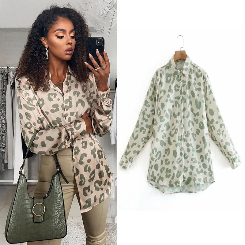 Sixsr women satin blouse long sleeve zebra print shirts vintage office ladies tops femme chandails fashion blusa de mujer Chandails