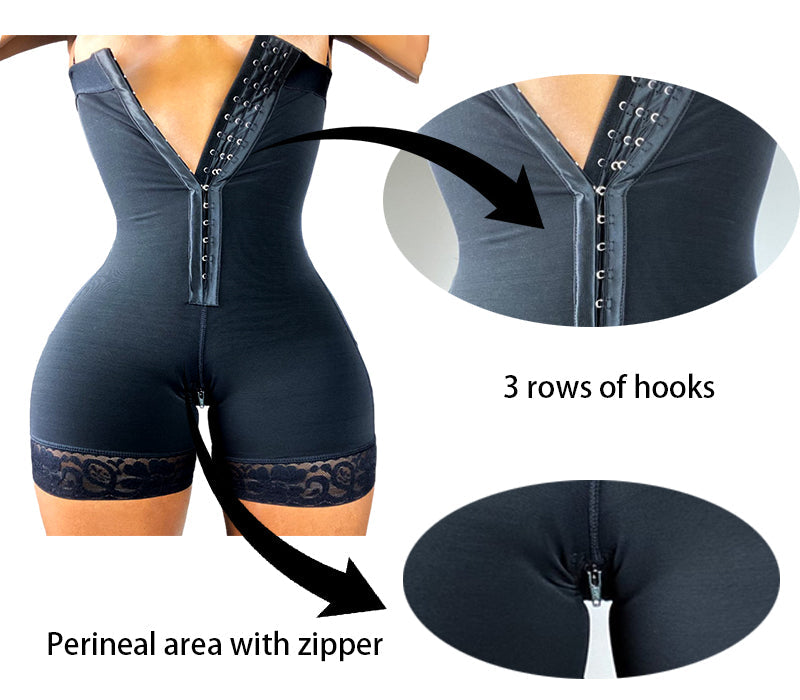 sixsr High Compression Skims Women's Body Shapewear Extra Firm Zipper Control Fake Ass Butt Lifter Booties Faja BBL Post Op Surgery