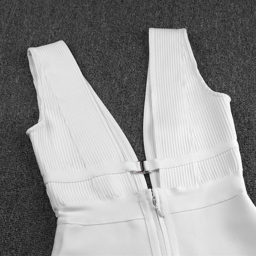 sixsr Dress for Women Summer Pink Bodycon Dress Sexy Cut Out Rayon White Black Red Club Party Dress Evening Outfits
