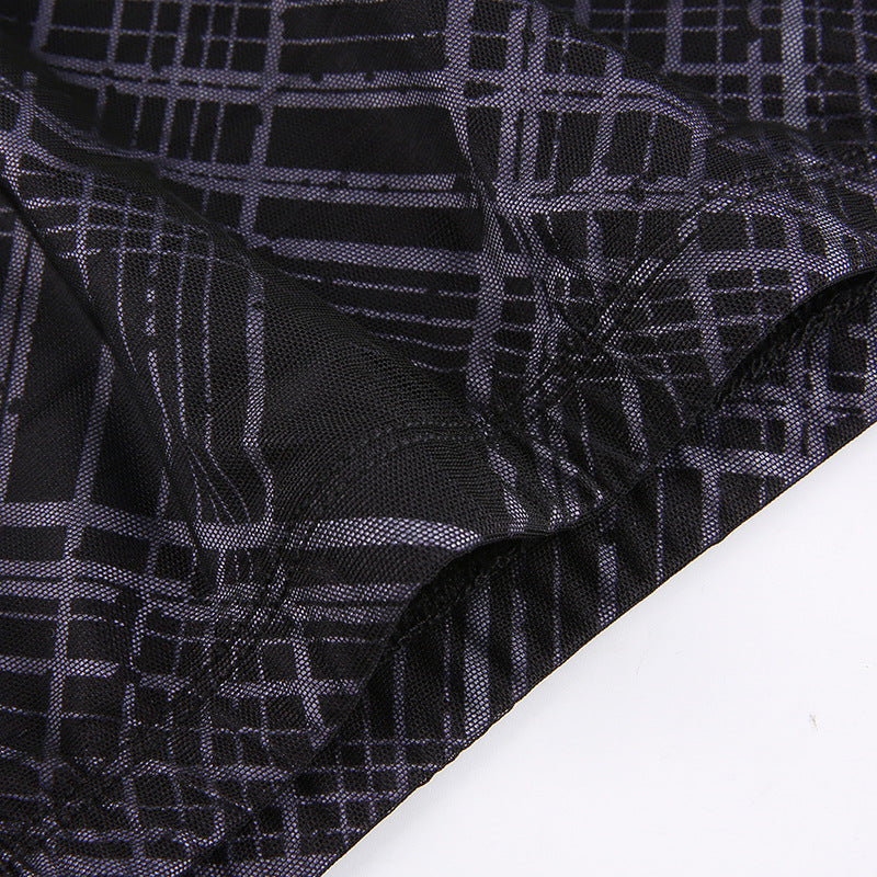 Sixsr Autumn Fairy Grunge Long Tulle Skirts Women Kawaii Plaid Black Skirt Harajuku Low waisted Skirt Korean Fashion
