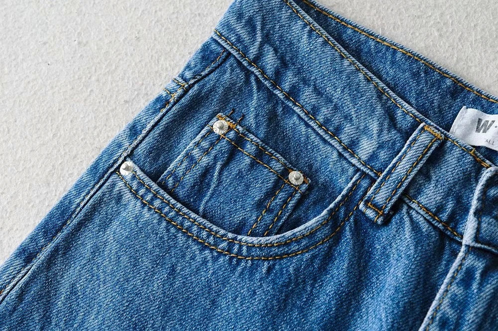 Sixsr Casual Fashion Straight Leg Women's Jeans Denim Bottom Harajuku Boyfriend Long High Waist Baggy Jeans Fall Pants