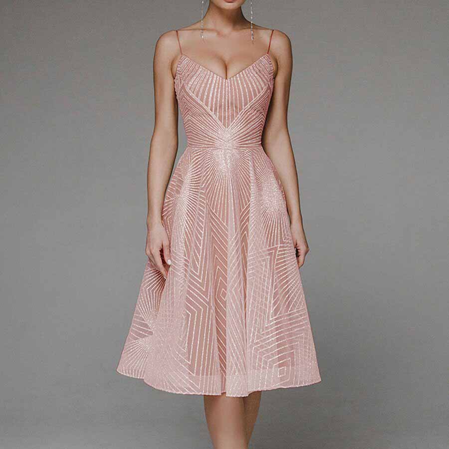Sexy Slip Backless Embroidered Midi Dresses for Women Summer Elegant Luxury Evening Guest Wedding Long Formal Party Dress