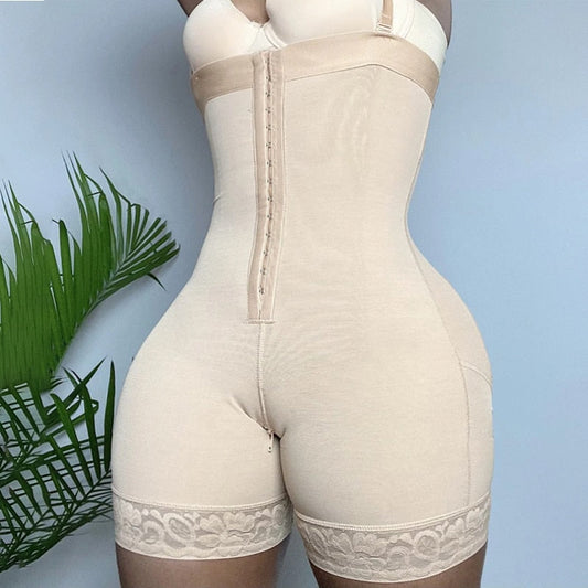 sixsr High Compression Skims Women's Body Shapewear Extra Firm Zipper Control Fake Ass Butt Lifter Booties Faja BBL Post Op Surgery