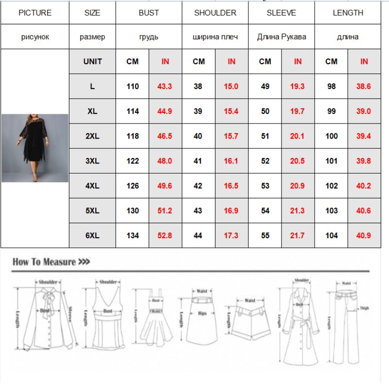 Sixsr Plus Size Dresses 4XL 5XL 6XL Lace Mesh Sexy Elegant Midi Party Dress Red Black Green Purple Loose Hellow Women's Clothing