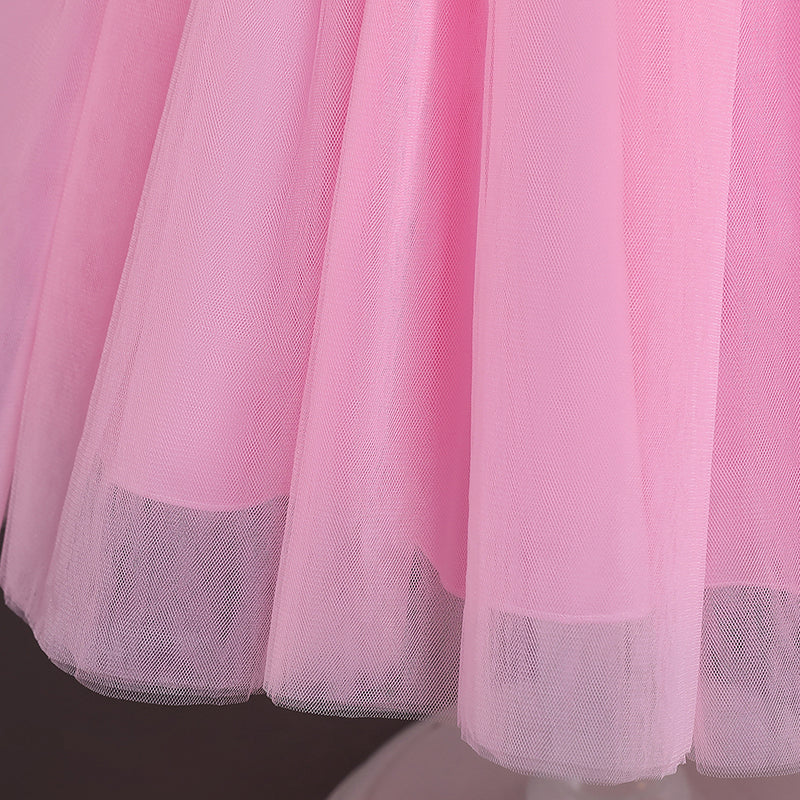 sixsr Girls Ruffles Princess Dress For Kids Wedding Elegant Party Tutu Prom Gown Children Birthday Pageant Communion Formal Vestidos