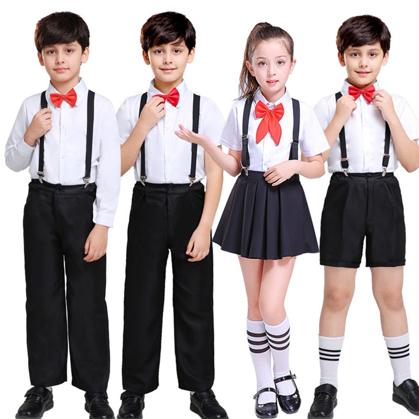 sixsr Children Japanese School Uniform Skirt for Gilrs College Chorus Stage Performance Clothing Student Korea Fashion Costumes