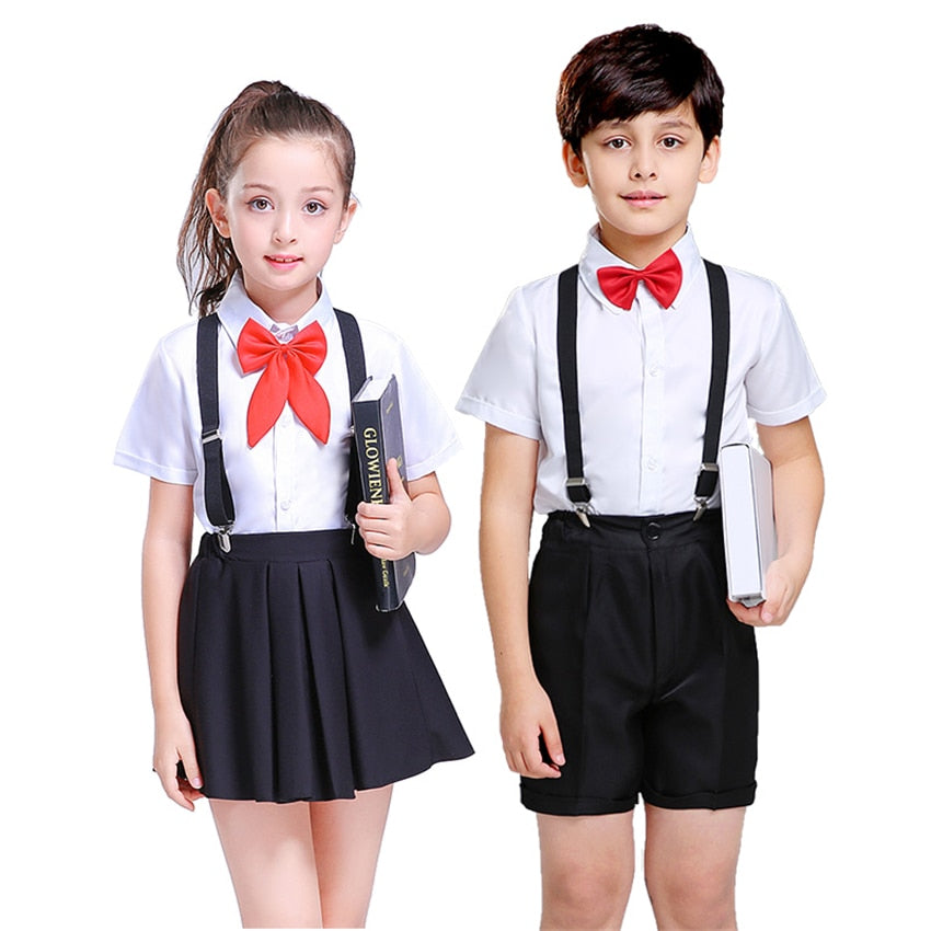 sixsr Children Japanese School Uniform Skirt for Gilrs College Chorus Stage Performance Clothing Student Korea Fashion Costumes
