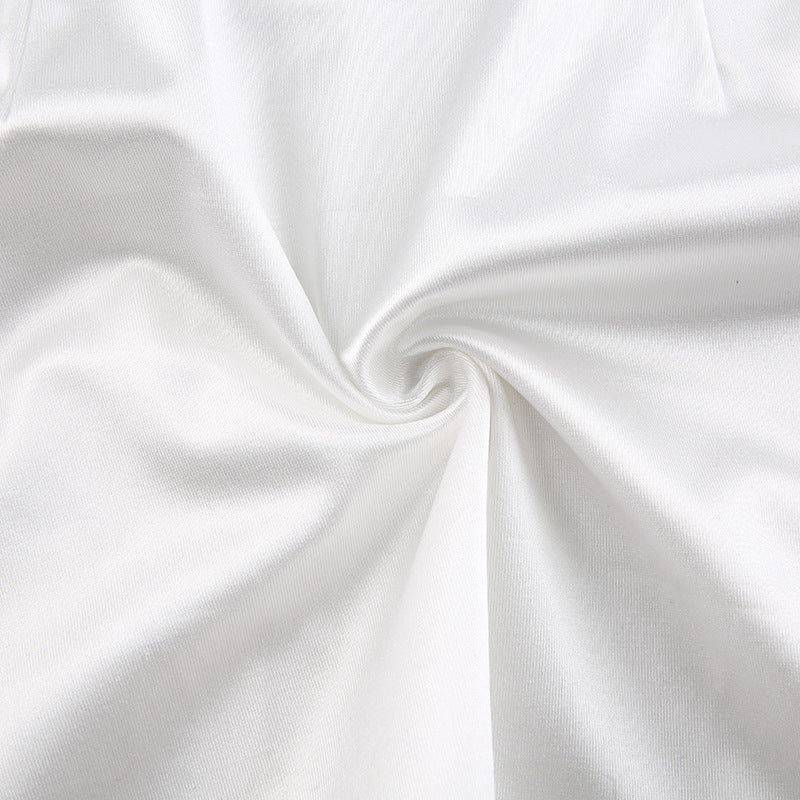 Sixsr Gifts for women fashion outfits Sexy Lace Hot Nightdress High Waist Lace Mesh Drawstring Mini Tank Summer Dress Dresses Women Korean Kawaii