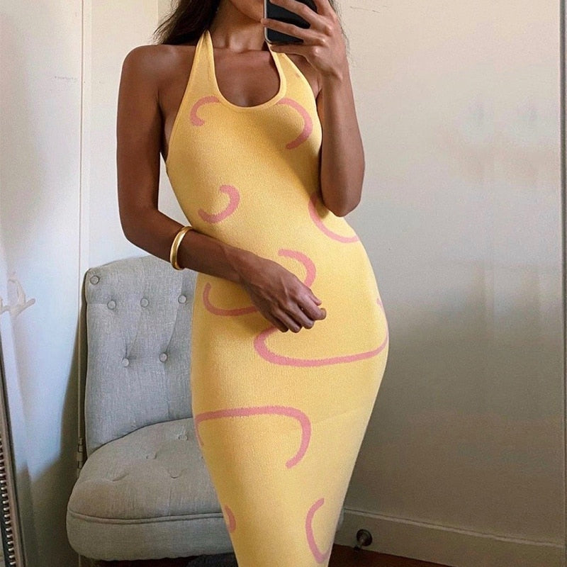 Green Vintage Dress Women Spaghetti Strap Sexy Bodycon Dress Casual Y2K Paisley Fashion Party Dresses Women Beach Vestido