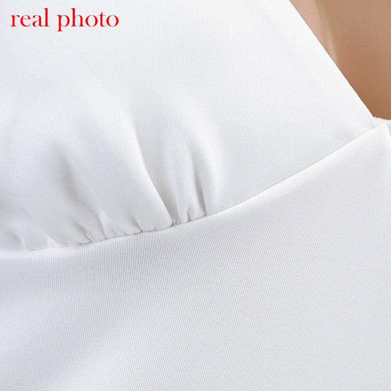 Spaghetti Straps Ruffles Mini Dress Club Party Elegant Sleeveless Slip Women's Summer Sundress Outfits Holiday