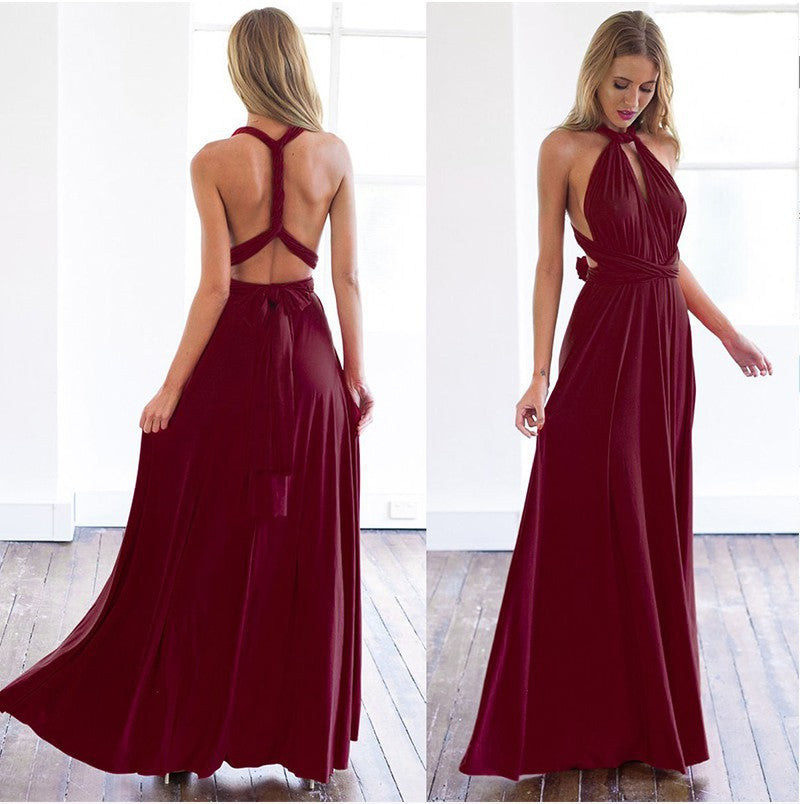 Sexy Long Women Dress Bridesmaid Formal Multiway Wrap Convertible Harajuku Infinity Maxi Dresses Robe Longue Vestidos