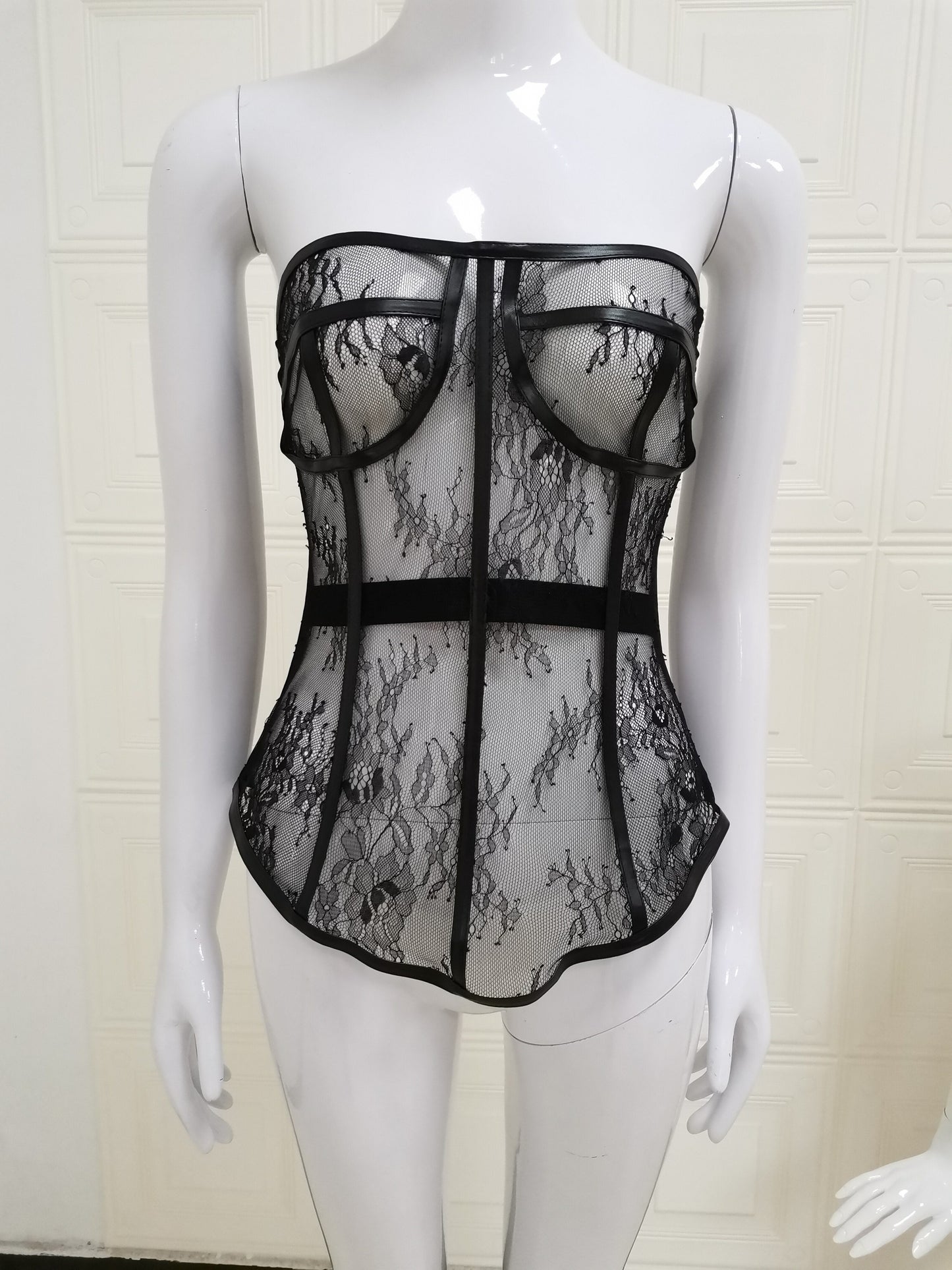 Sixsr New Design 2pcs Summer Dress for Women Black Sexy Corset Dress Vintage Slim Mesh Outfit Clubwear Dress Shirt for Girl's Party