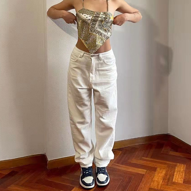 Sixsr Low Rise Jeans Women Baggy Jeans New Fashion Straight Leg Pants Y2k Denim Trousers Blue Vintage Mom Loose Low Waist Jeans
