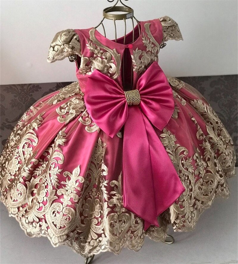 sixsr Girls Ruffles Princess Dress For Kids Wedding Elegant Party Tutu Prom Gown Children Birthday Pageant Communion Formal Vestidos