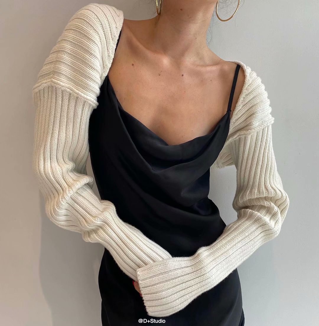 Sexy cropped cardigan knitted short cardigan sweaters for women fashion cute tops korean style long sleeve top batwing sleeve