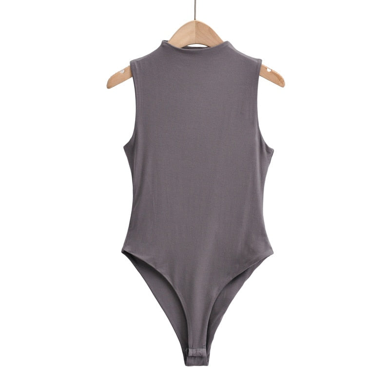 Summer outfits for women elegant bodysuit women sexy bodycon bodysuits black sleeveless one piece outfit women fashion