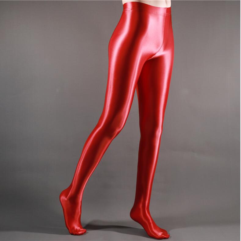 sixsr high quality Women High Gloss Pantyhose Tights Elastic Oil Shiny Glossy Stockings Hosiery Plus Size Black Red Blue White