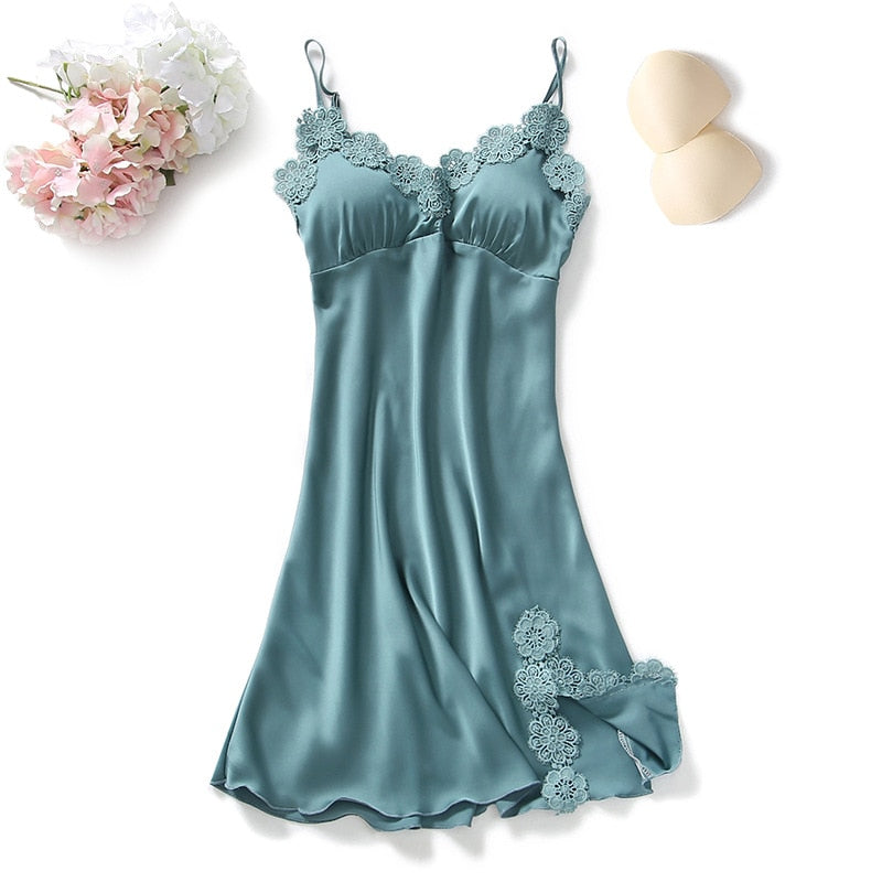 Yellow Robes Suit Autumn Women Nightgown Sets 2 Pieces Nightdress Bathrobe With Chest Pad Female Satin Kimono Bath Gown Sleepwea